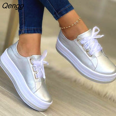 Women Casual Platform Shoes Heels Women Casual Shoes Female Students Flats Shoes Sneakers