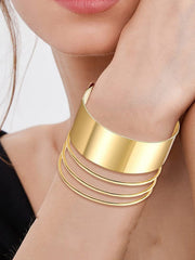 Geometric Hollow Solid Color Bracelet Accessories