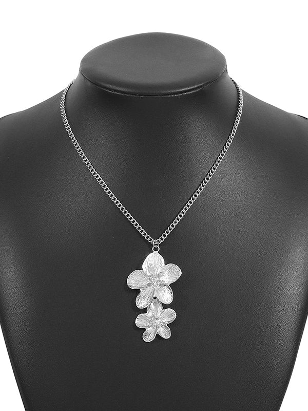 Flower Shape Necklaces Accessories + Rings Accessories