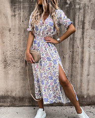 Lily-Floral Breeze-Long Beach-Dress