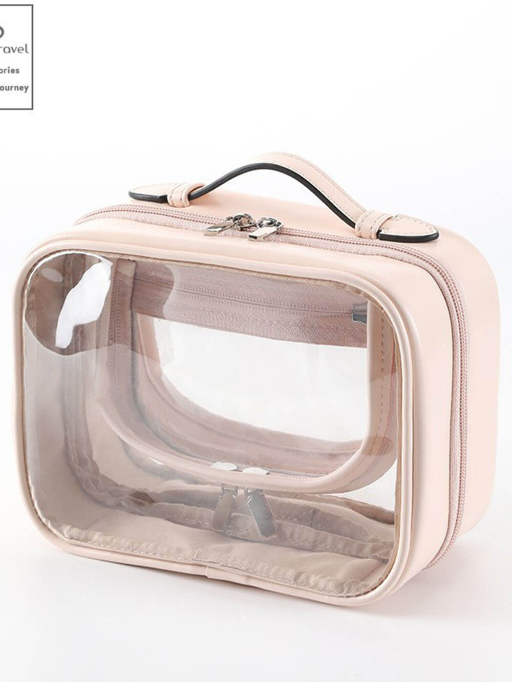 Transparent PU Portable Makeup Bag