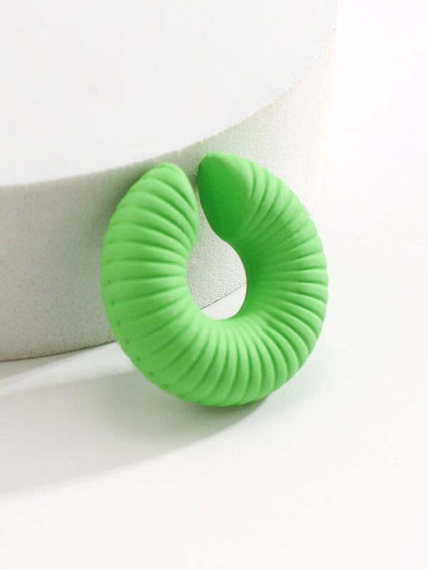 Geometric Solid Color Ear Clip