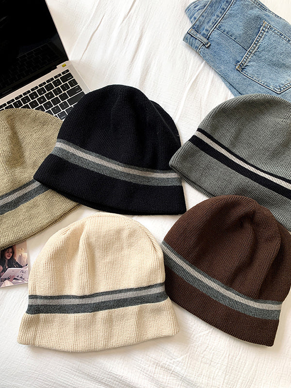 Striped Knitted Hats