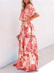 Capri - Printed Wrap Maxi Dress