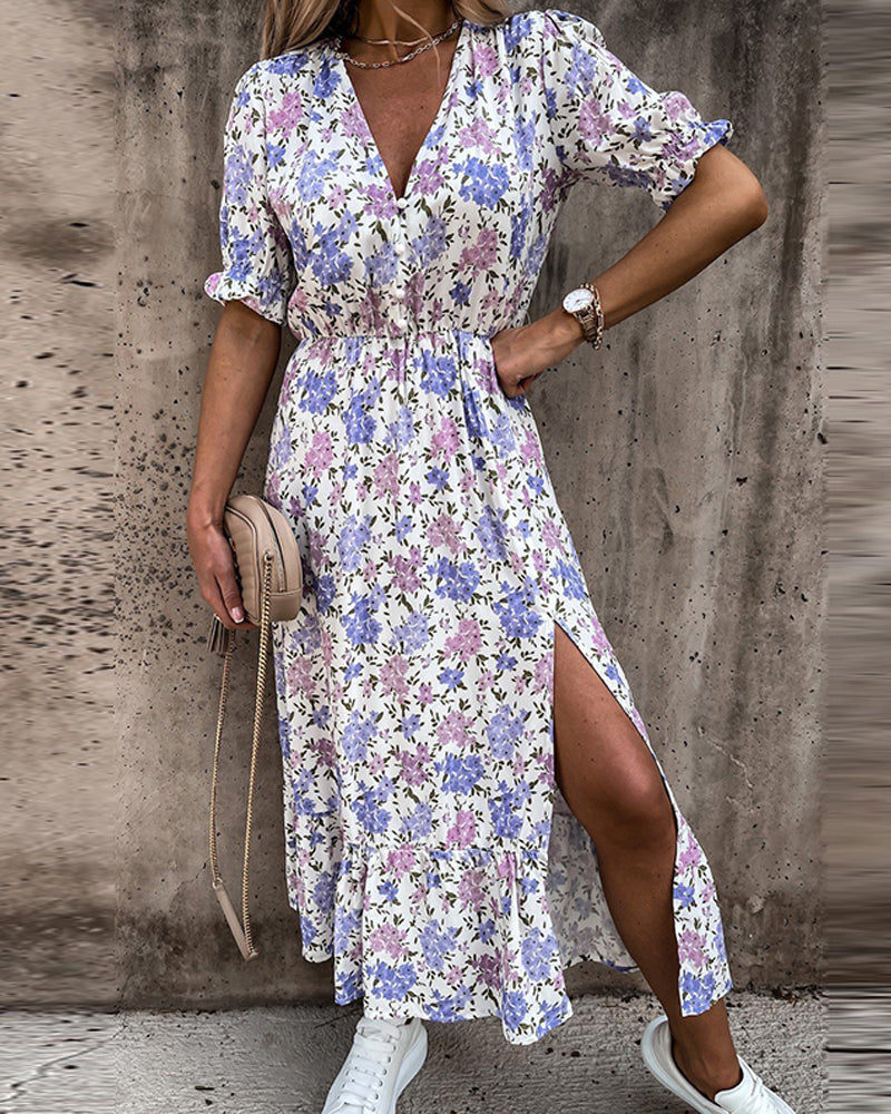 Lily-Floral Breeze-Long Beach-Dress