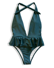 Maillot de bain 1 pièces vert - KIARA