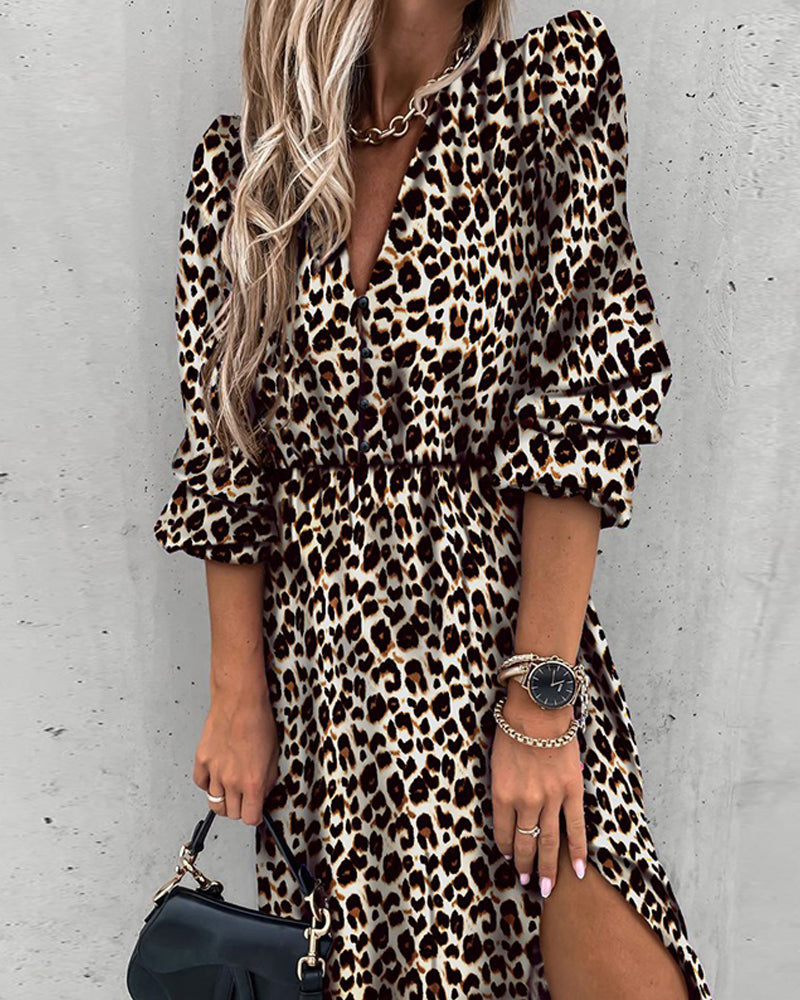 Savannah-Leopard Beach Dress