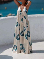 Santorini Breeze - Tie-Dye Maxi Dress