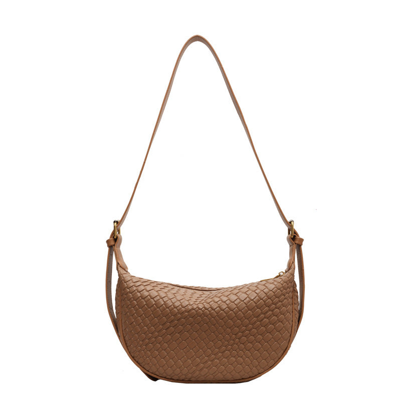 Woven-Style Shoulder Bag