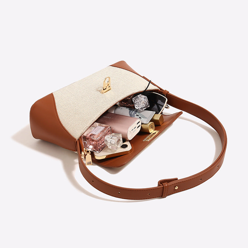 Canvas-Luxe Handbag