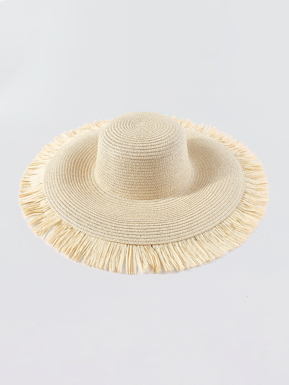 Raw Brim Straw Hat