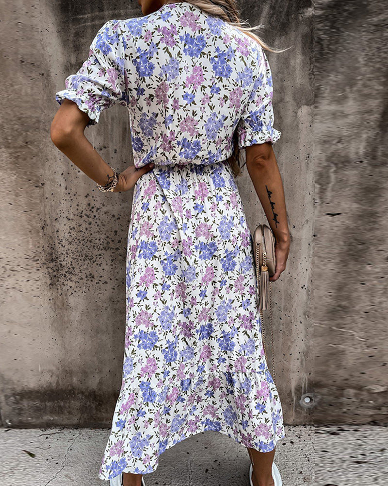 Lily-Floral Breeze-Long Beach-Dress