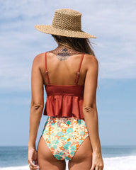 Sunset-Floral Bikini Set