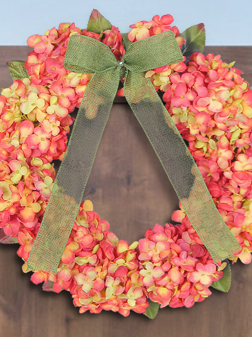 Festive Hydrangea Garland Door Hanging Simulated Flower Decoration