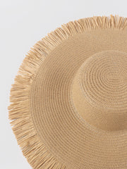 Raw Brim Straw Hat