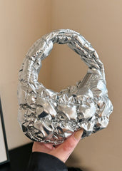 Silver Ripple Mini Cloud Bag