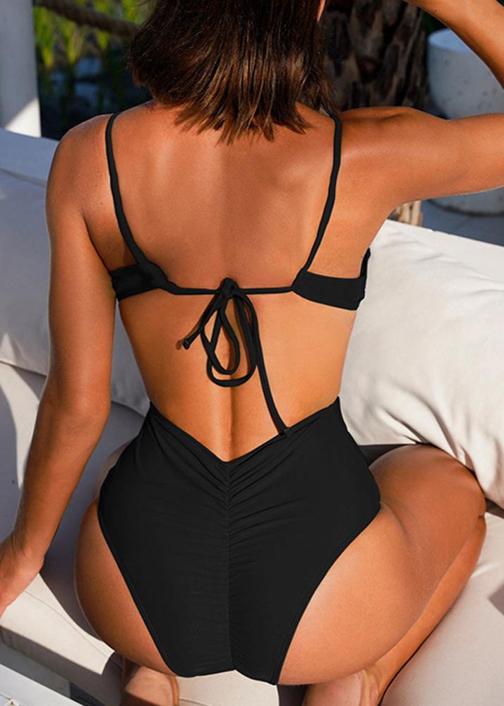 Tropical Glow Cutout One-Piece Swimsuit