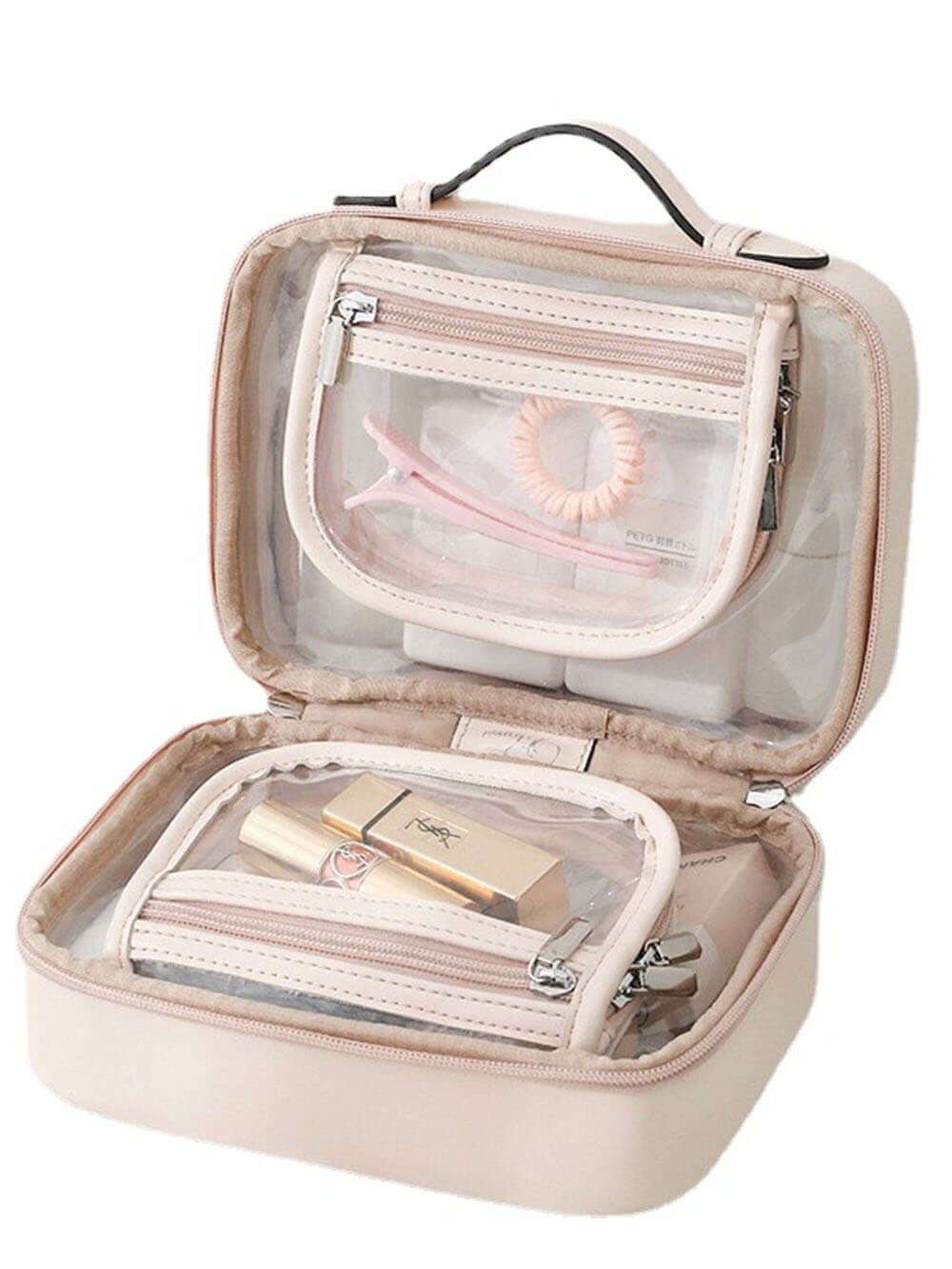 Transparent PU Portable Makeup Bag