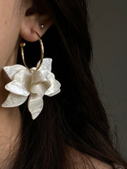 Flower Shape Drop Earrings