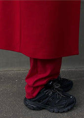 Bold Scarlet Longline Coat