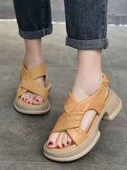 Open Toe Platform Shoes Sandals