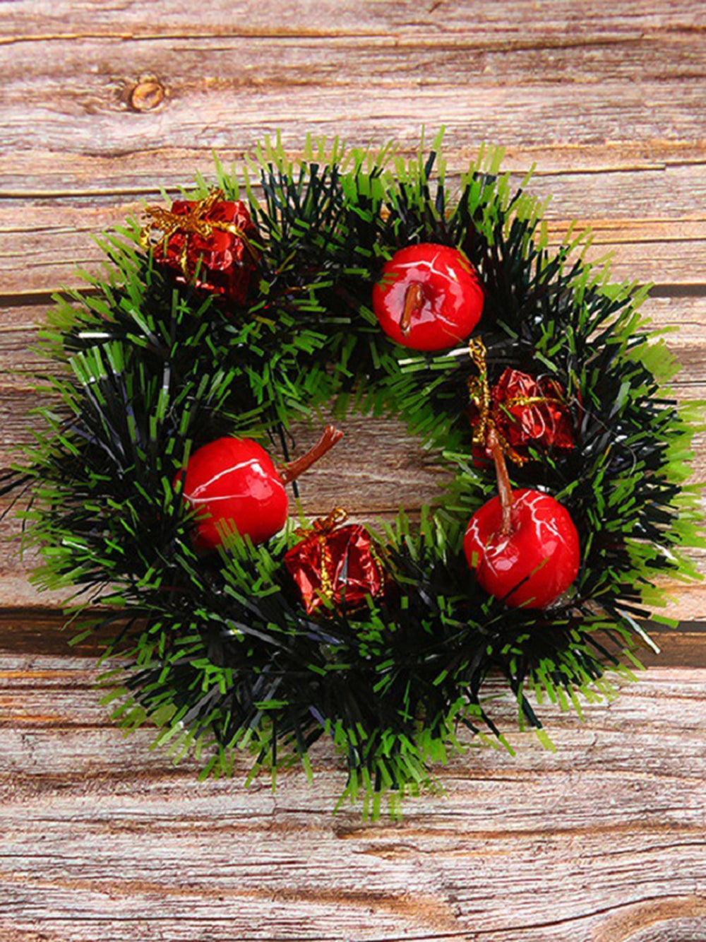 Hanging Christmas Wreaths On Shop Windows And Doors