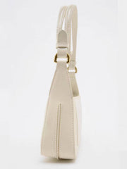 Square Faux Patent Finished Shoulder Bag