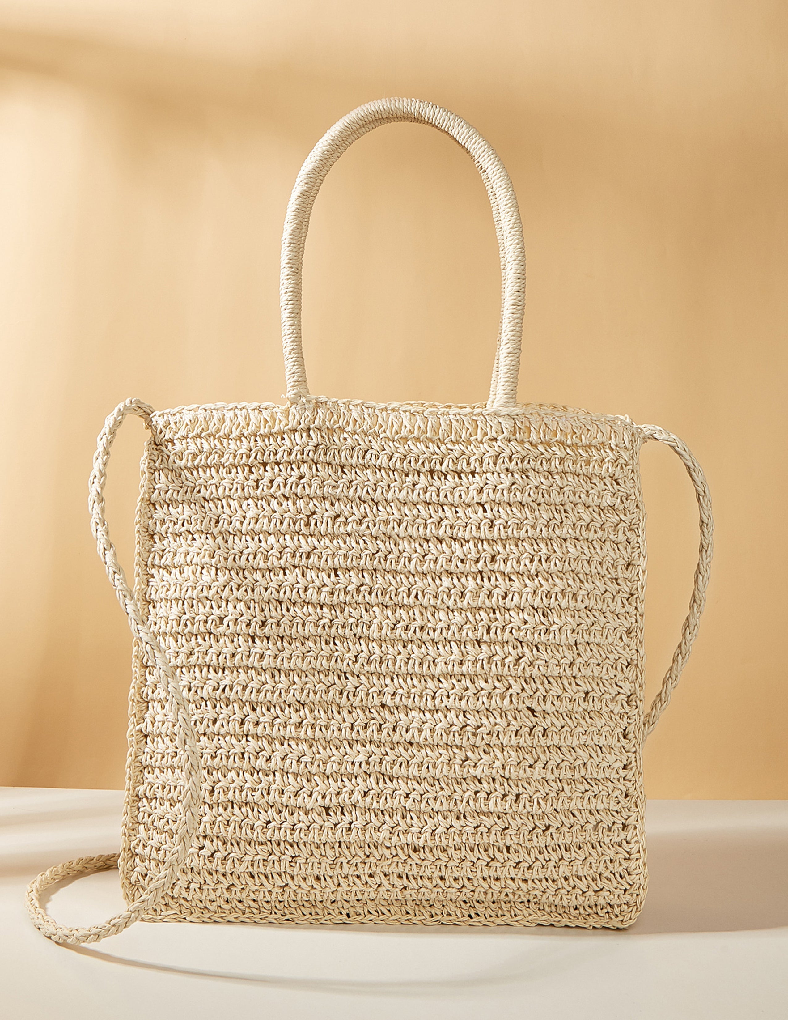 Boho-Quilt Woven Tote