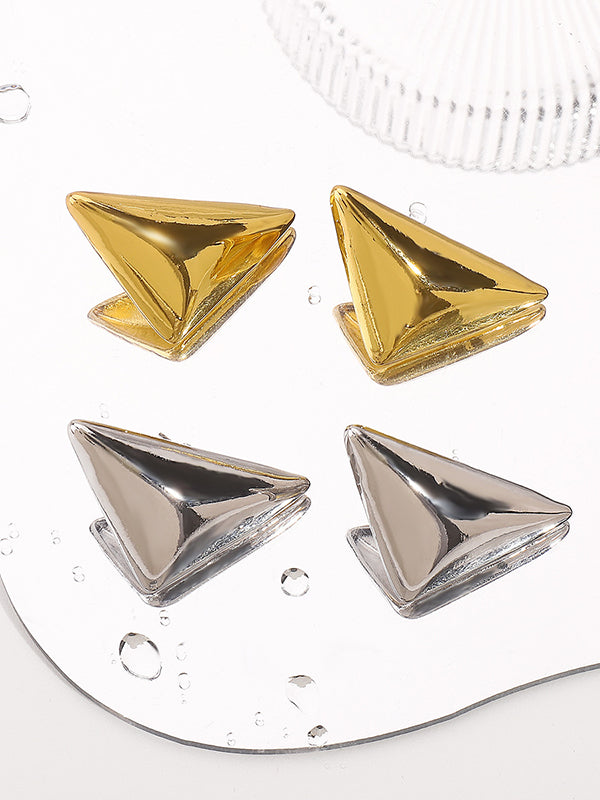 Geometric Solid Color Earrings Accessories