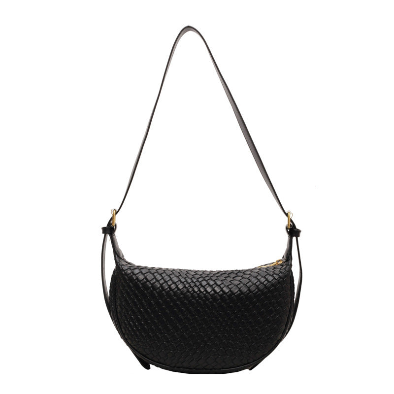 Woven-Style Shoulder Bag