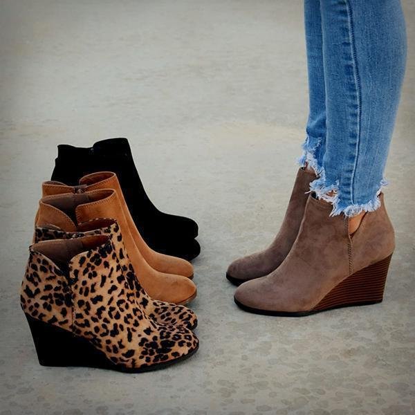 Women Daily Wedge Booties