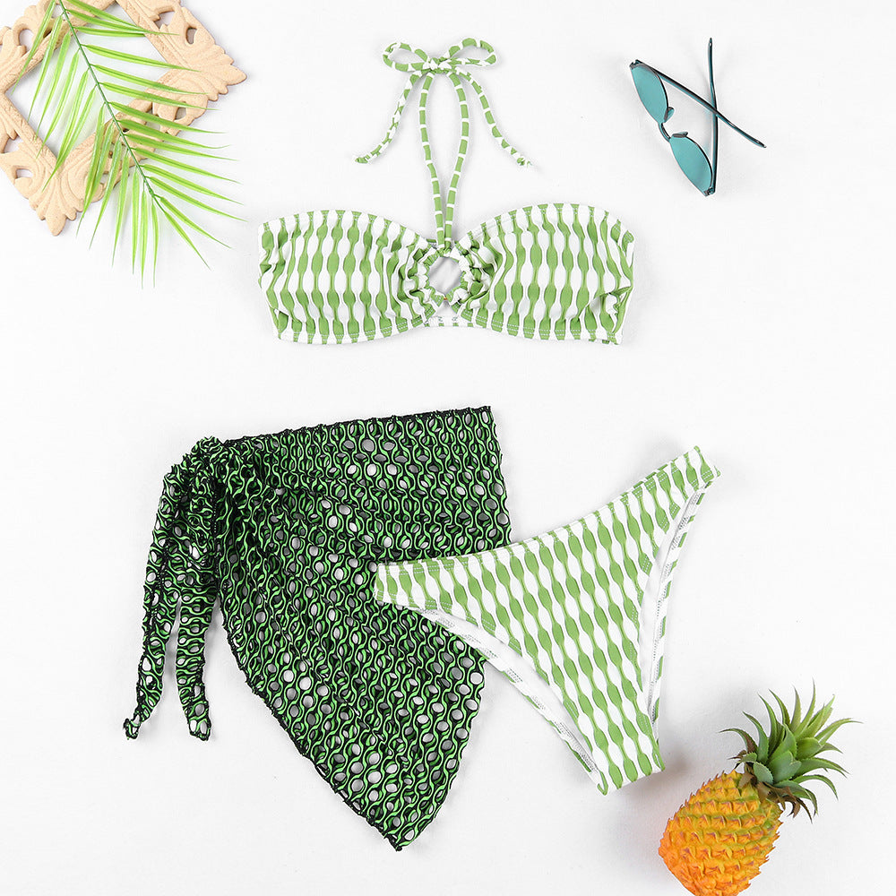 Poppy Three-Piece Bikini Set