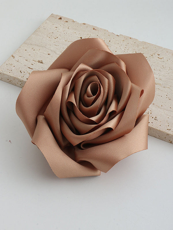 Flower Shape Solid Color Brooch Accessories