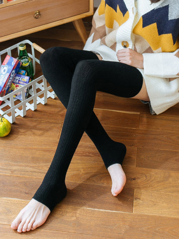 Casual Skinny Keep Warm Solid Color Leg Warmers Accessories