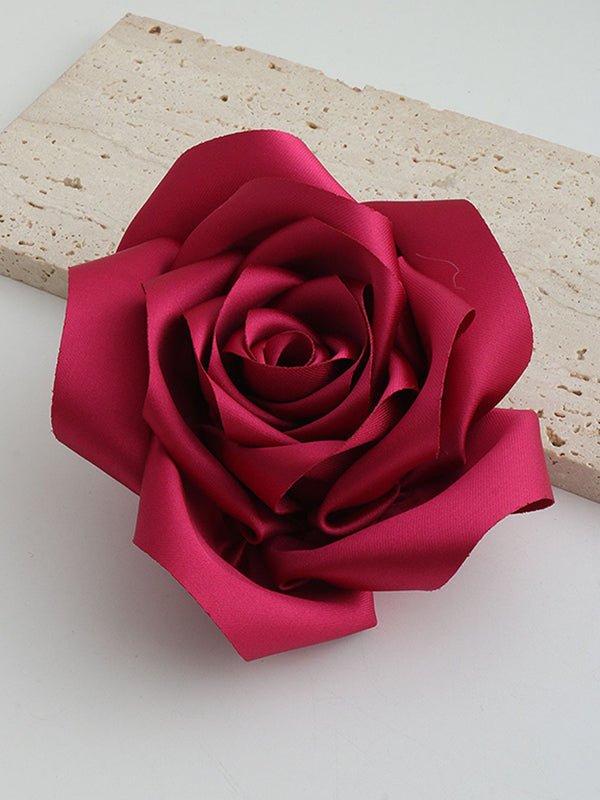 Flower Shape Solid Color Brooch Accessories