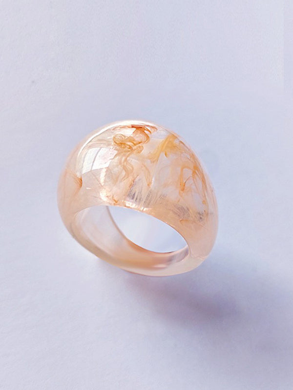 Original 9 Colors Geometric Resin Ring