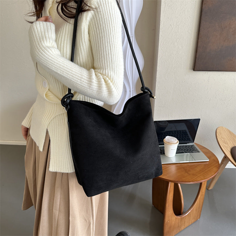 Frosted-Suede-Shoulder-Tote