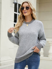 PRISCINE KNIT SWEATER - GREY