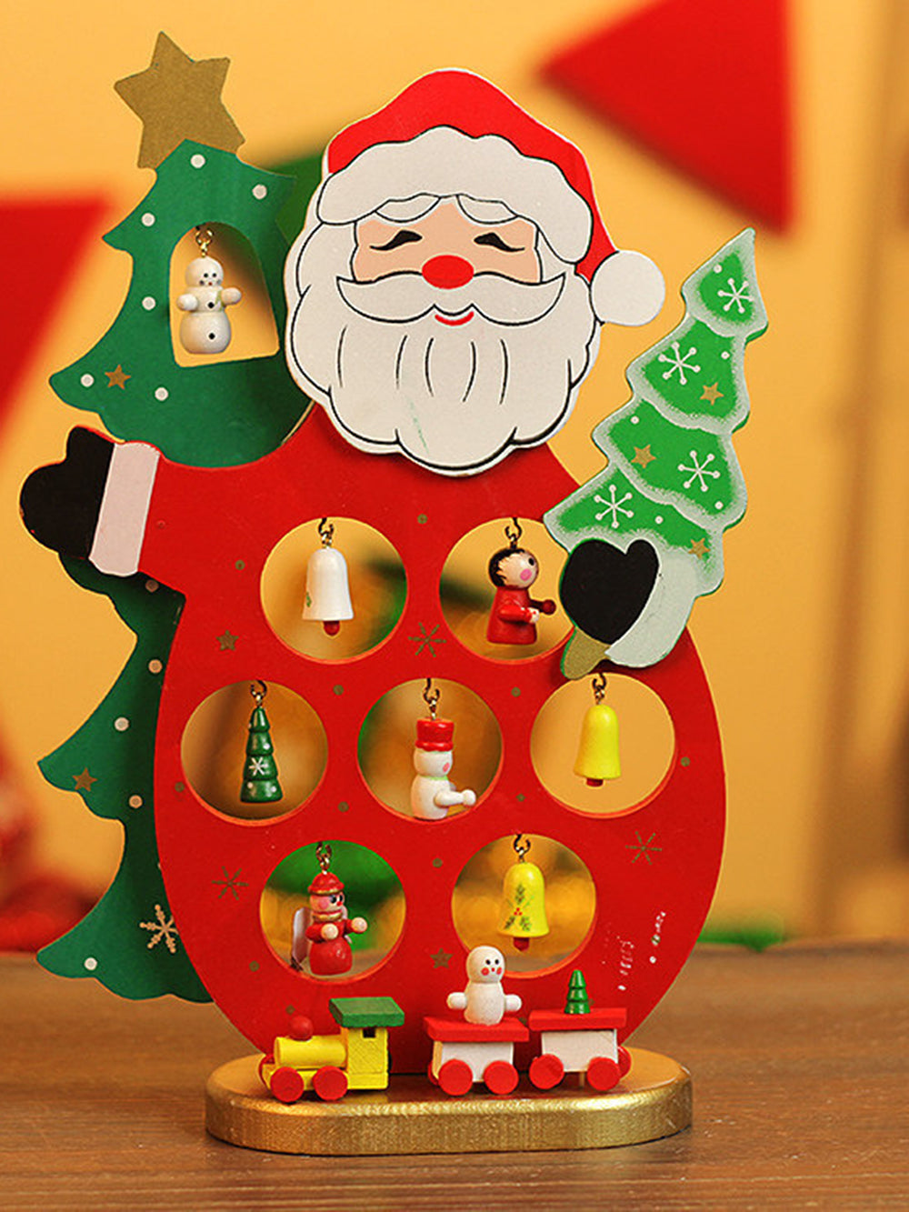 Santa Claus Snowman Table Window Decoration