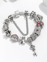 Heart Lock Key Love Bracelet