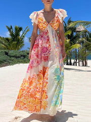 Isla Bloom - Floral Frill Maxi Dress