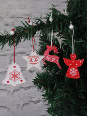 12Pcs Christmas kids gift Christmas tree pendant