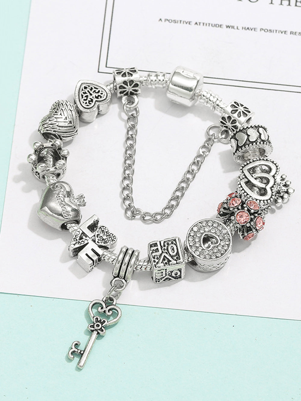 Heart Lock Key Love Bracelet