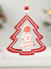 Christmas Tree Window Colorful Hanging Decorations