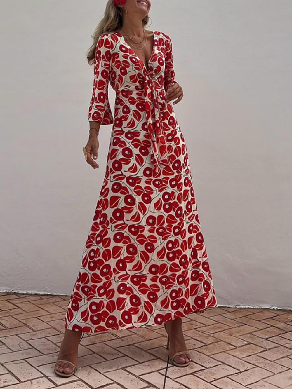 Bella-Poppy Floral Smocked Maxi Dress