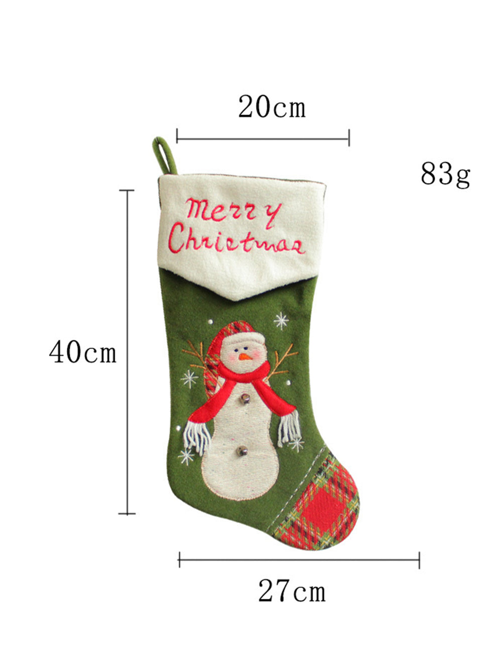 Christmas Gift Socks Candy Bag Window Pendant