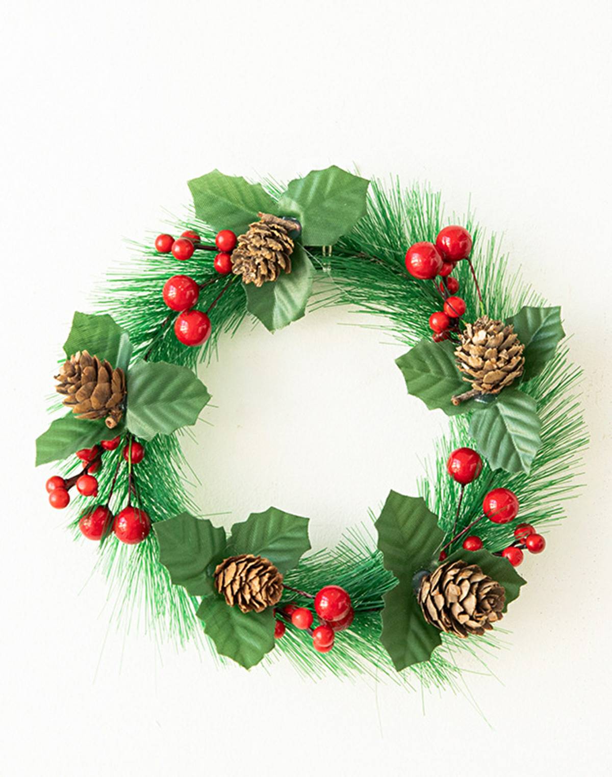 Christmas Door Hanging Pinecone Vine Wreath Decoration