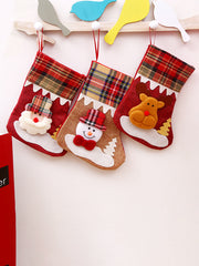 Christmas Gift Socks Candy Bag Window Pendant