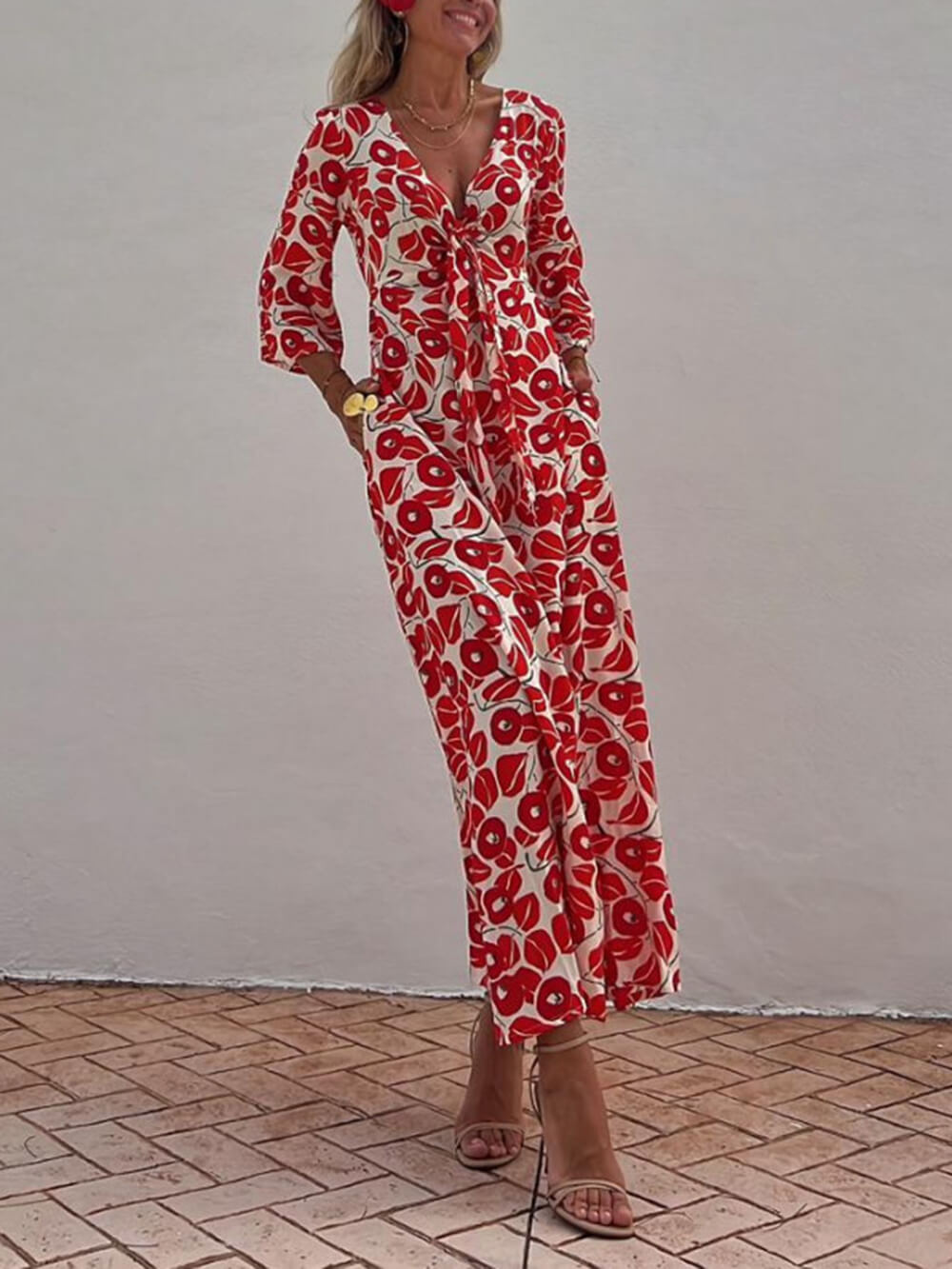 Bella-Poppy Floral Smocked Maxi Dress