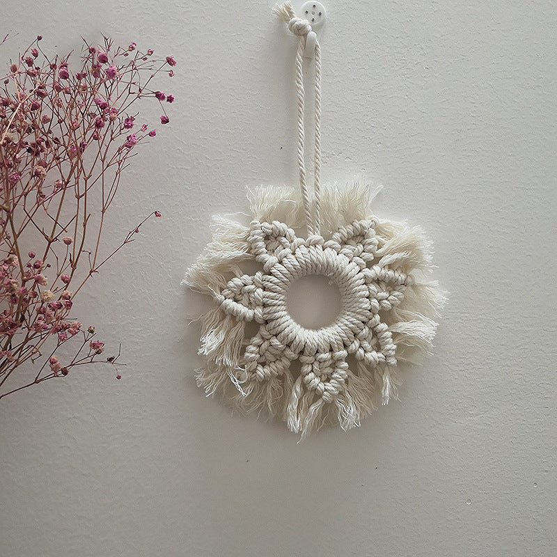 Cotton Star Wall Hanging: Chic Home Accent